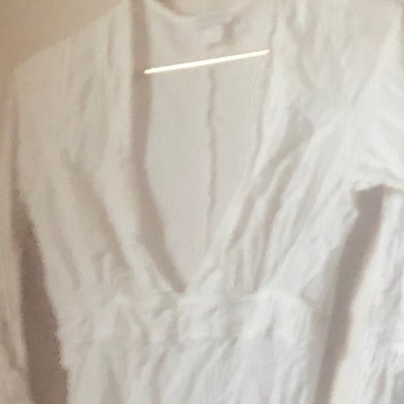 Debbie Kay size Small White gauze Maxi dress - Picture 6 of 9